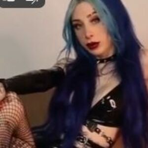 Blaue haare, goth, Berlin Nude