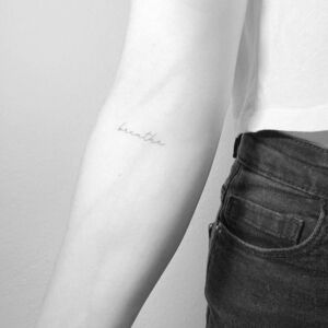 Breathe Tattoo Nude